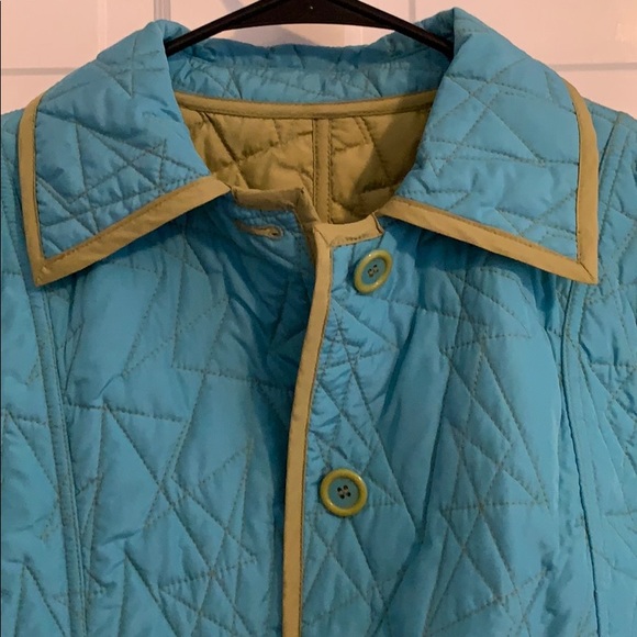 Reversible Blue/Green Mid-Length Jacket - Picture 2 of 6